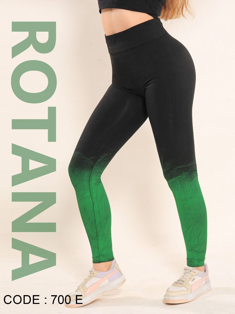 بنطلون طویل قطن لیجن  - اسود في لون