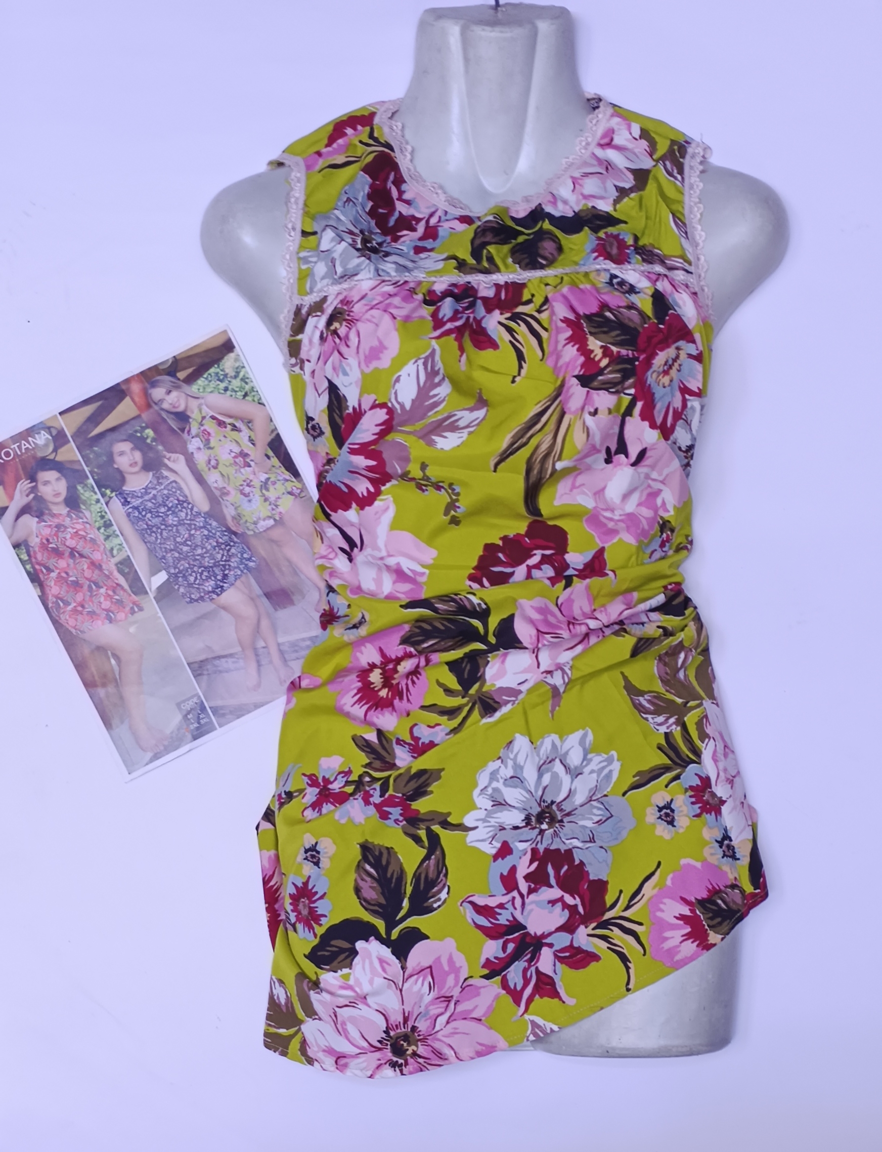 كاش مايو الخامه فسكوز قطن فلوري مشجر