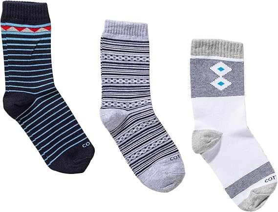 شرابات من القطن بنصف فوطة للأطفال من قطونيل، مجموعة من 3 قطع