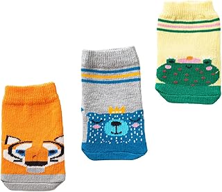 شرابات قطنية بطبعة حيوانات للأطفال من قطونيل، مجموعة من 3 قطع