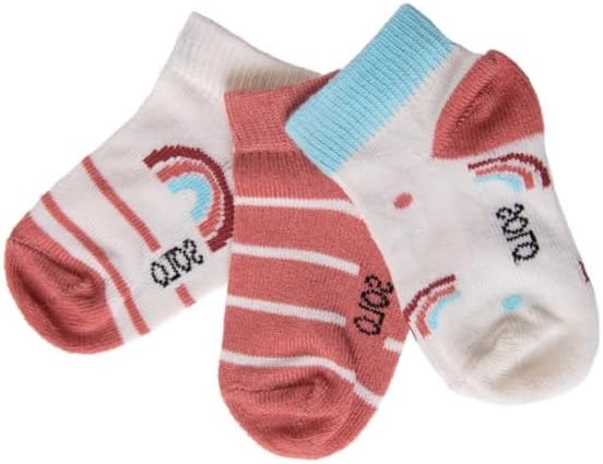 شرابات عصرية للأحذية الرياضية للبنات من سولو، عبوة من 3 قطع