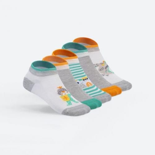 Solo سولو - مجموعة من - (5) قطع - شرابات قصيرة ناعمة - للاطفال