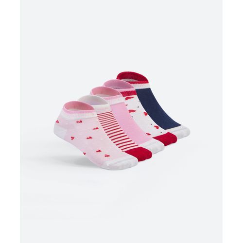 Solo سولو - (5) شرابات أساسية قصيرة مطبوعه ناعمة - للاطفال