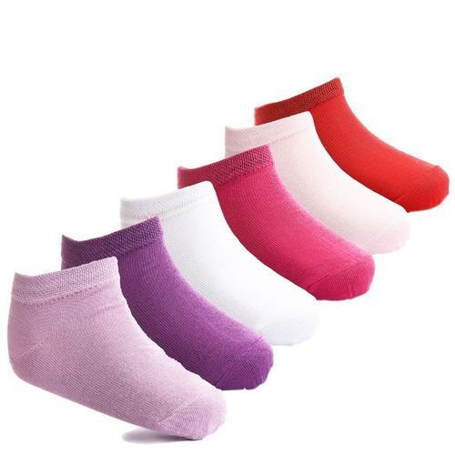 Solo سولو - (6) شرابات أساسية قصيرة سادة ناعمة - للاطفال