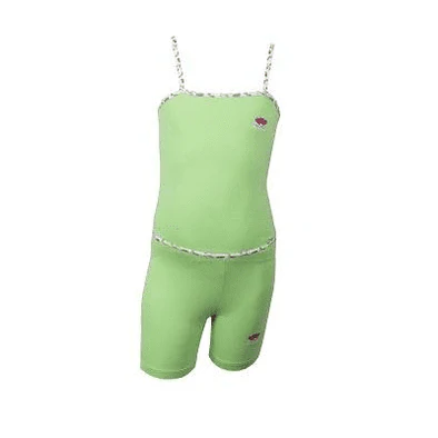 طقم توب هارت وشورت بناتي قطن 8 ألوان مريح