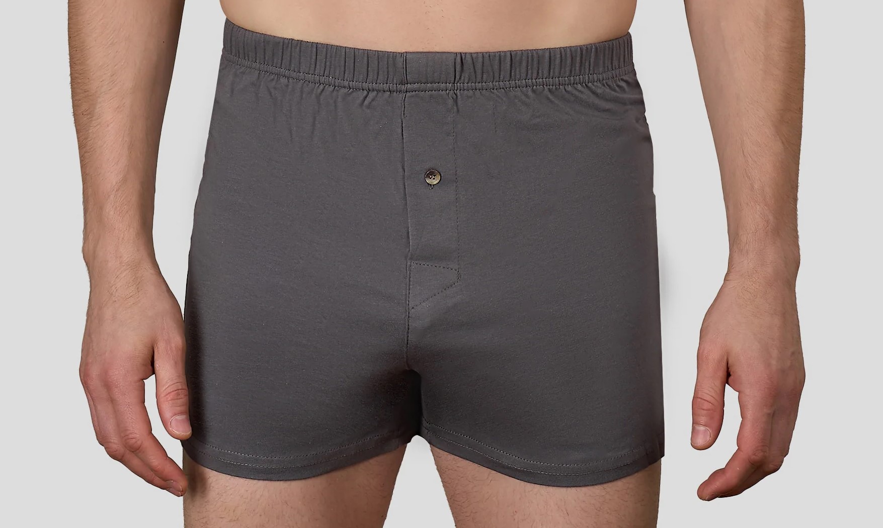 شورت بوكسر رجالي فضفاض بسيط وعريض