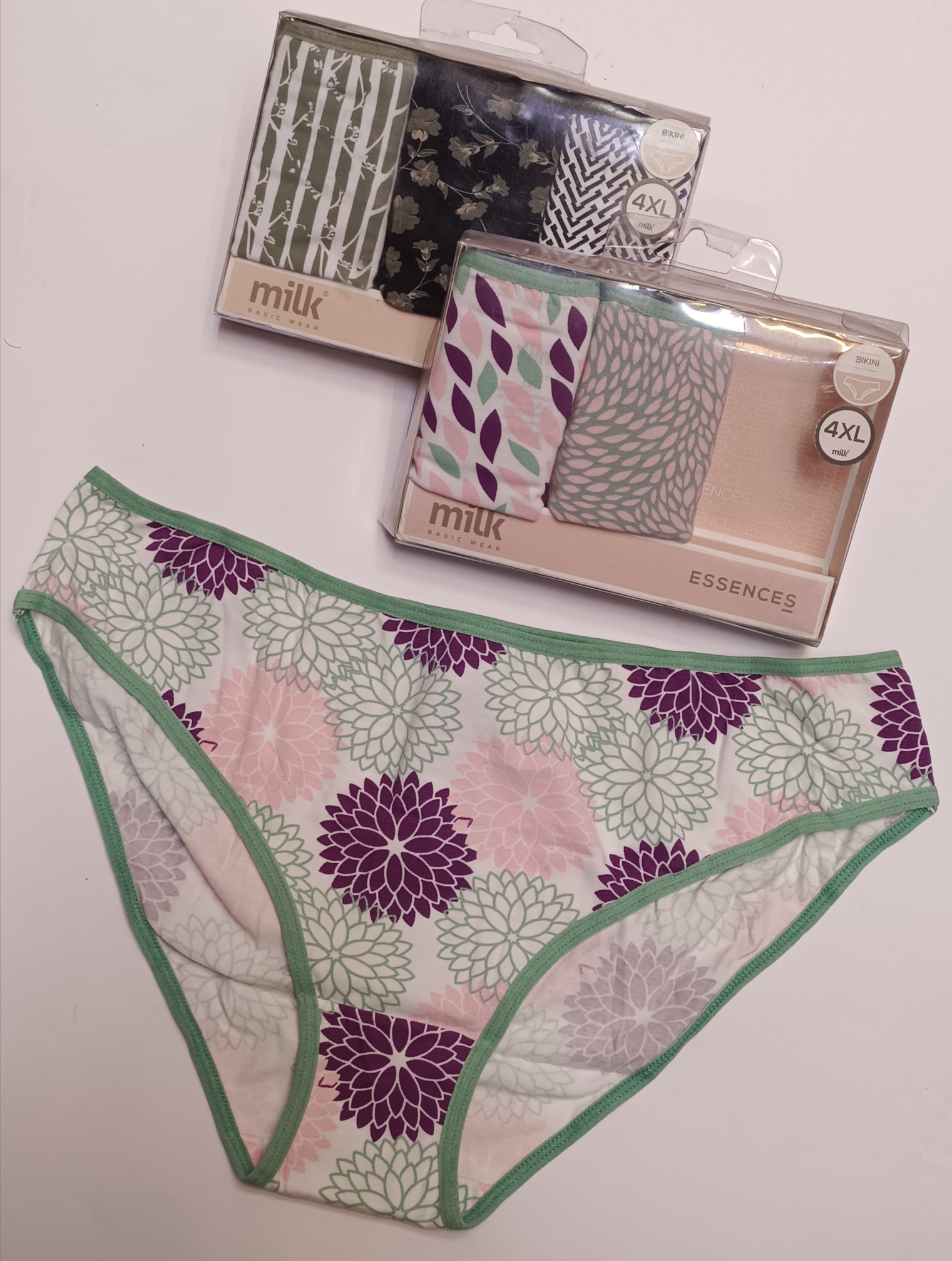 بانتي بيكيني ميلك مطبوع - 3 قطع